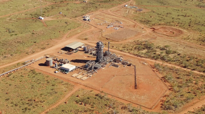 Site of WA’s largest gas storage facility. Photo: DDG Tubridgi