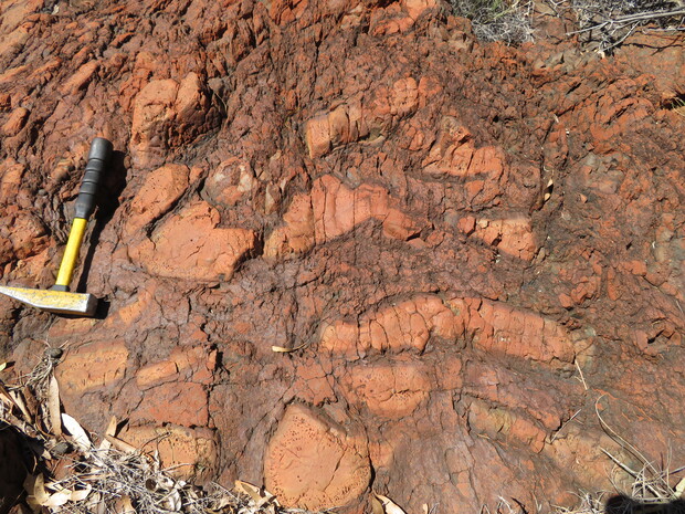 Pillow basalt unit in the Weeli Wolli Formation, Hamersley Group