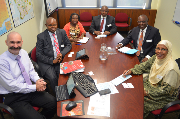 Dr Phil Gorey and the Kenyan delegation.