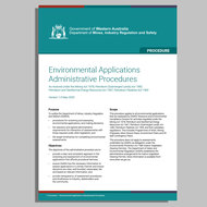 DMIRS publishes new consolidated Environmental Applications Procedure
