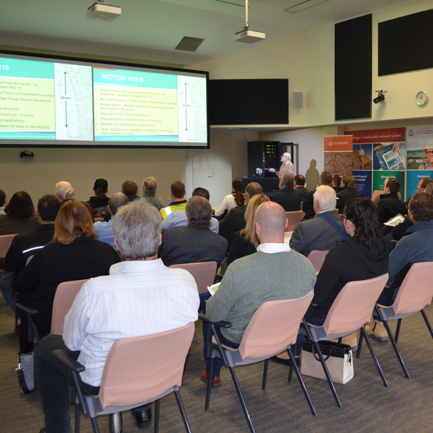 DMIRS briefing at Mineral House in East Perth attracts big audience.