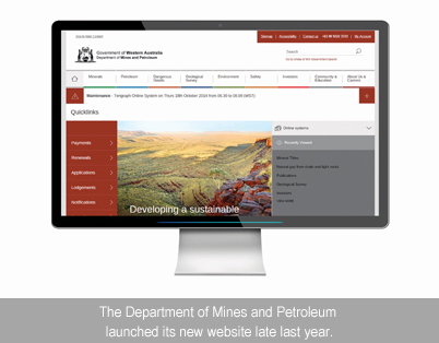 Department of Mines and Petroleum launched new website