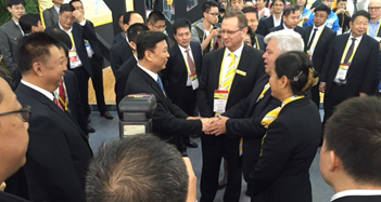 Richard meeting Chinese officials