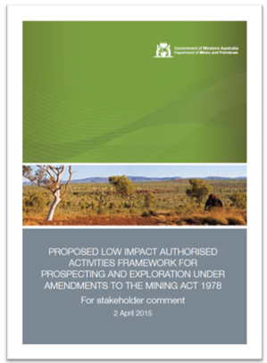2015 Mining Legislation Amendment Bill