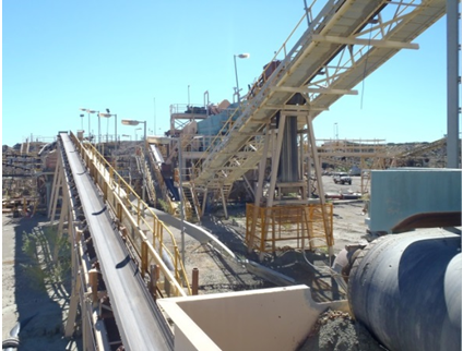 Processing plant at Ellendale Diamond Mine.