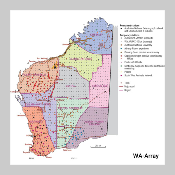 WA Array to accelerate the collection of passive seismic data across Western Australia