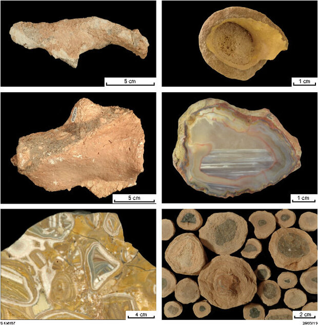 A range of concretions and nodules that might be mistaken for fossils 