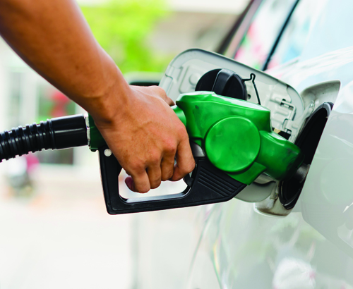 Use of petroleum products - fueling car